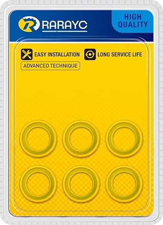 Gearcase Drain Plug Seal Washer Gaskets 26-830749 Compatible with Mercury Marine/Mercruiser 6 Pack