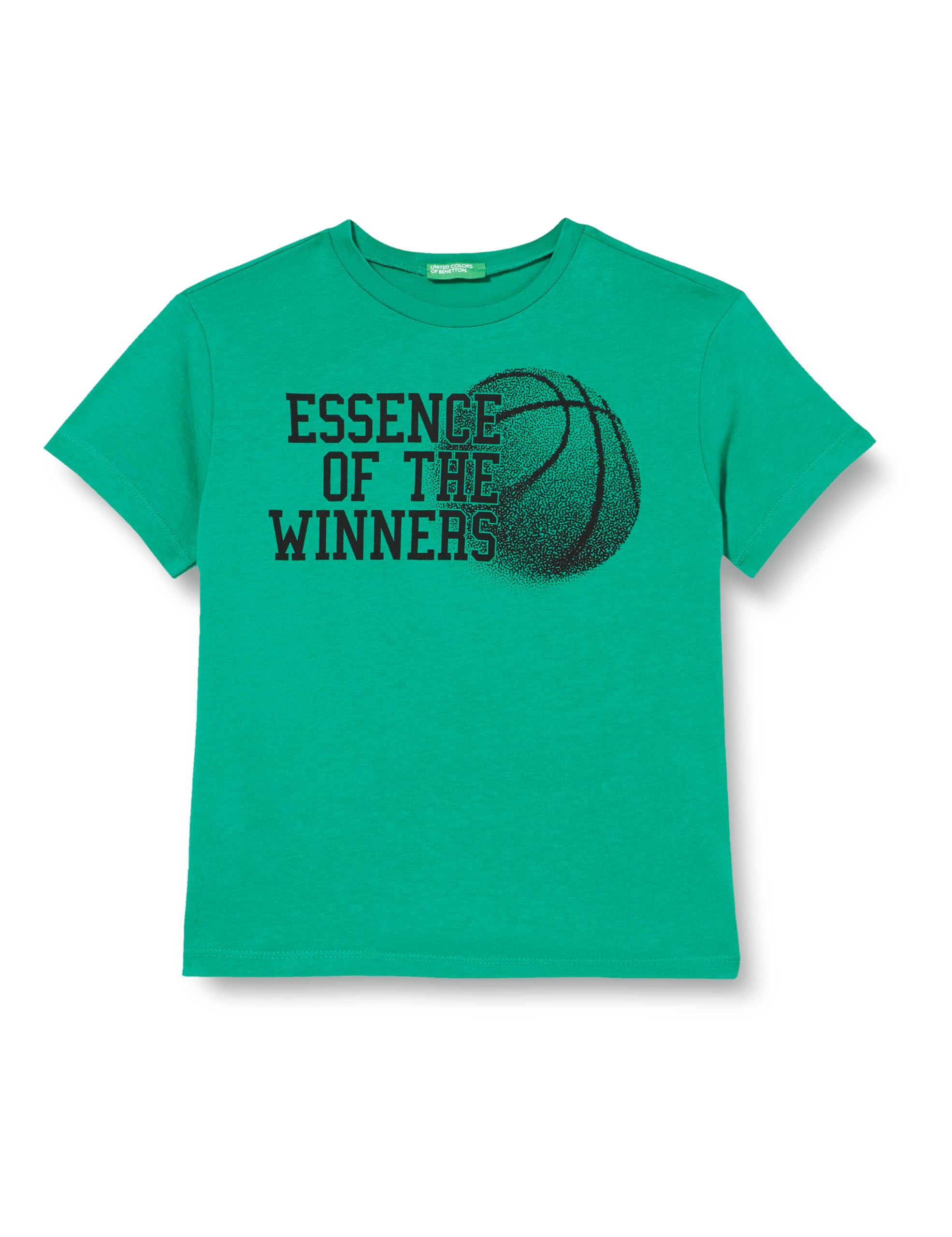 United Colors of Benetton Camiseta 3096c10ke, Verde, 122 cm para Niños