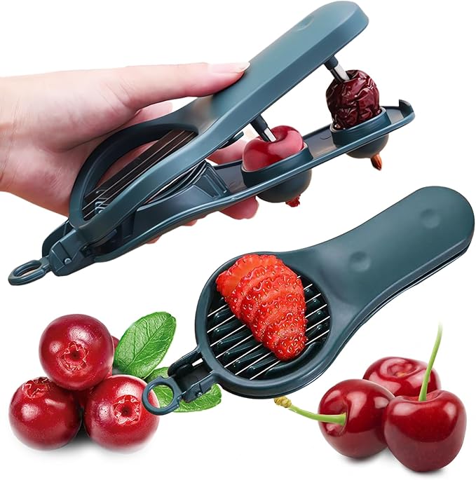 2in1 Cherry Pitter Slicer Tool Creative Cherry Pitter