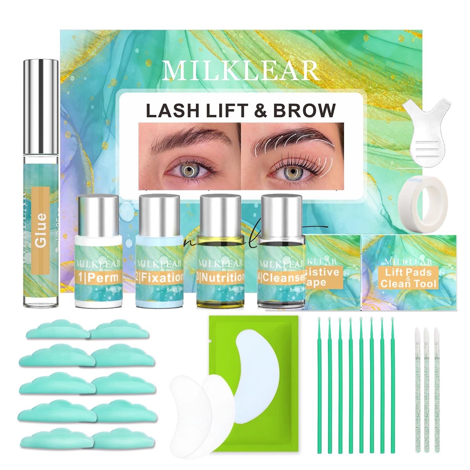 Amazon.com: Lash Lift and Brow Lamination Kit, EyeBrow Gel Home