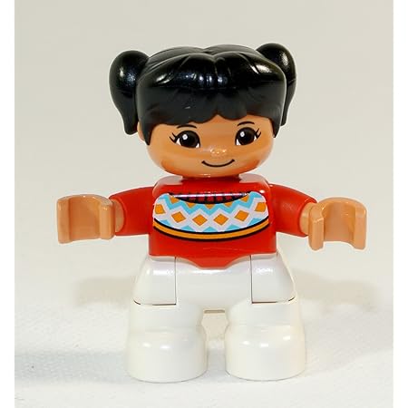 bausteine gebraucht lego duplo custom set madchen schwarze haare winterpuli