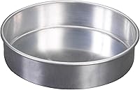 Nordic Ware Naturals 8-Inch Round Cake Pan - Natural Aluminum for Even Baking, Warp-Resistant, USA Made