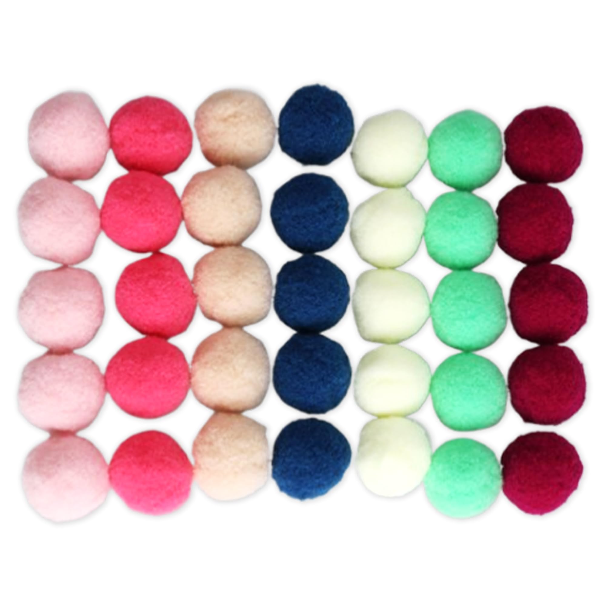Unicorn Princess Wool Felt Balls - 50 Pack, 0.8-1 Inch, Handfelted In Nepal For Crafts