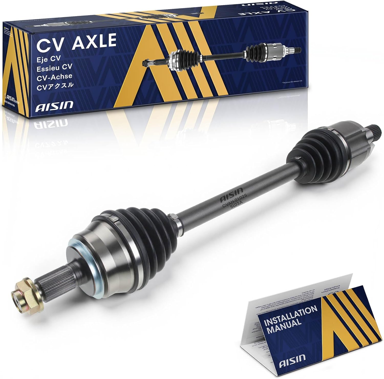 AISIN AFTERMARKET CVAH-01025 Front Driver CV Axle Shaft Assembly - Compatible with Honda Pilot 2016-2020, Acura MDX 2014-2015