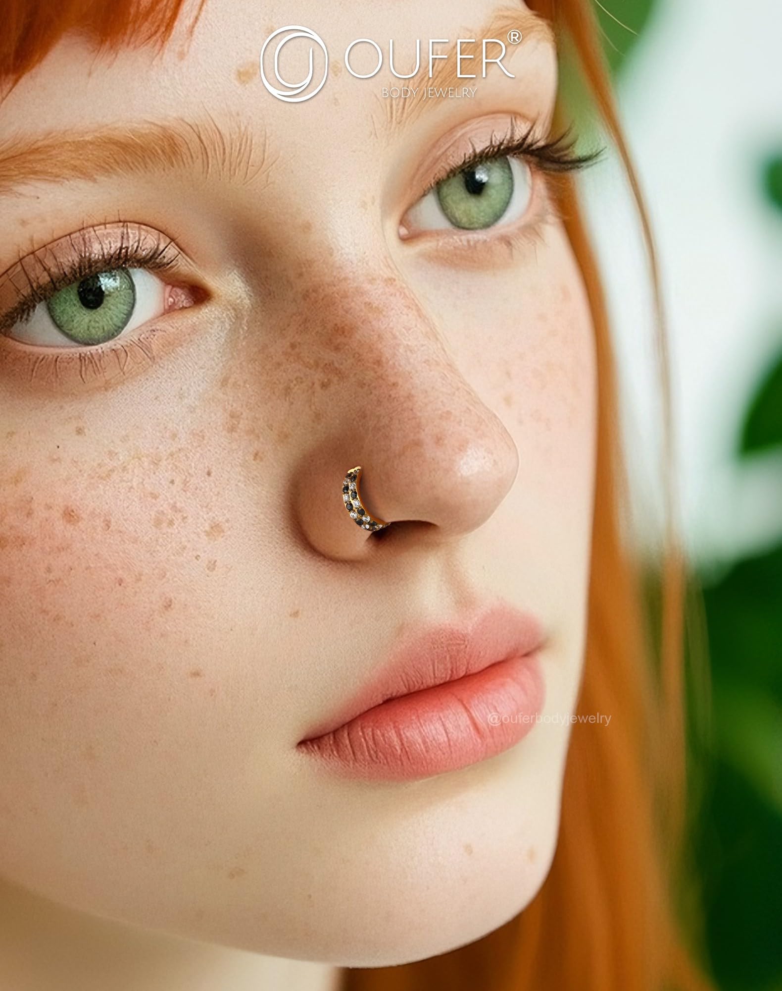 OUFER Body Piercing Nose Ring Hoops 20G Nostril Piercing Rings Jewellery 316L Stainless Steel Helix Lip Labret Septum Tragus Daith Rook Earrings Hinged Segment Clicker Cartilage Earring Hoop