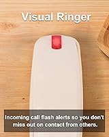 Vista 6 de Corded Wall Phone, Landline Phones for Seniors with Large Buttons, Office Desk Phone with Adjustable Loud Volume & Lighted Keypad, Durable Basic