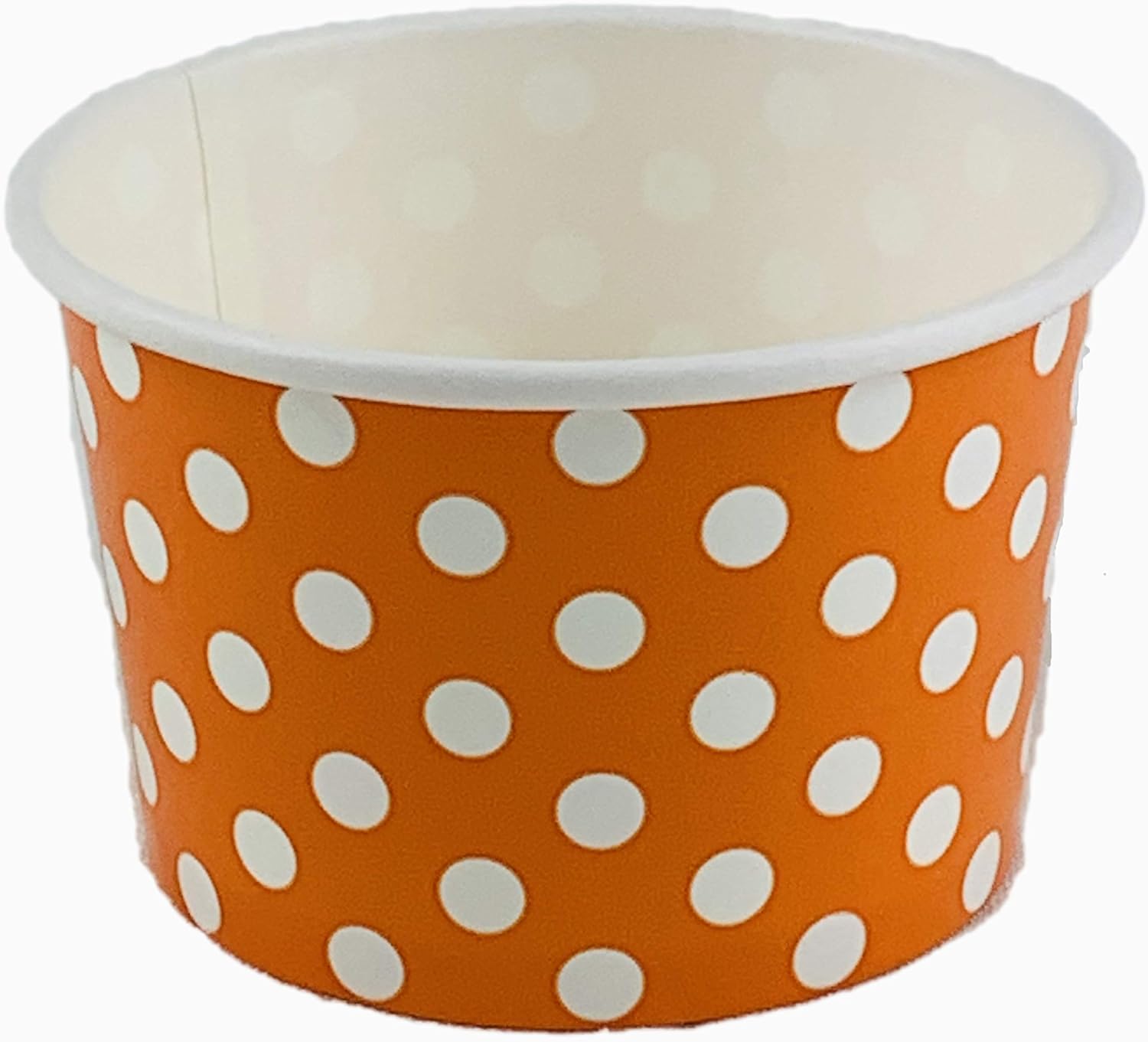 Worlds Paper Ice Cream Cups Polka Dot Paper Yogurt Cups 4oz