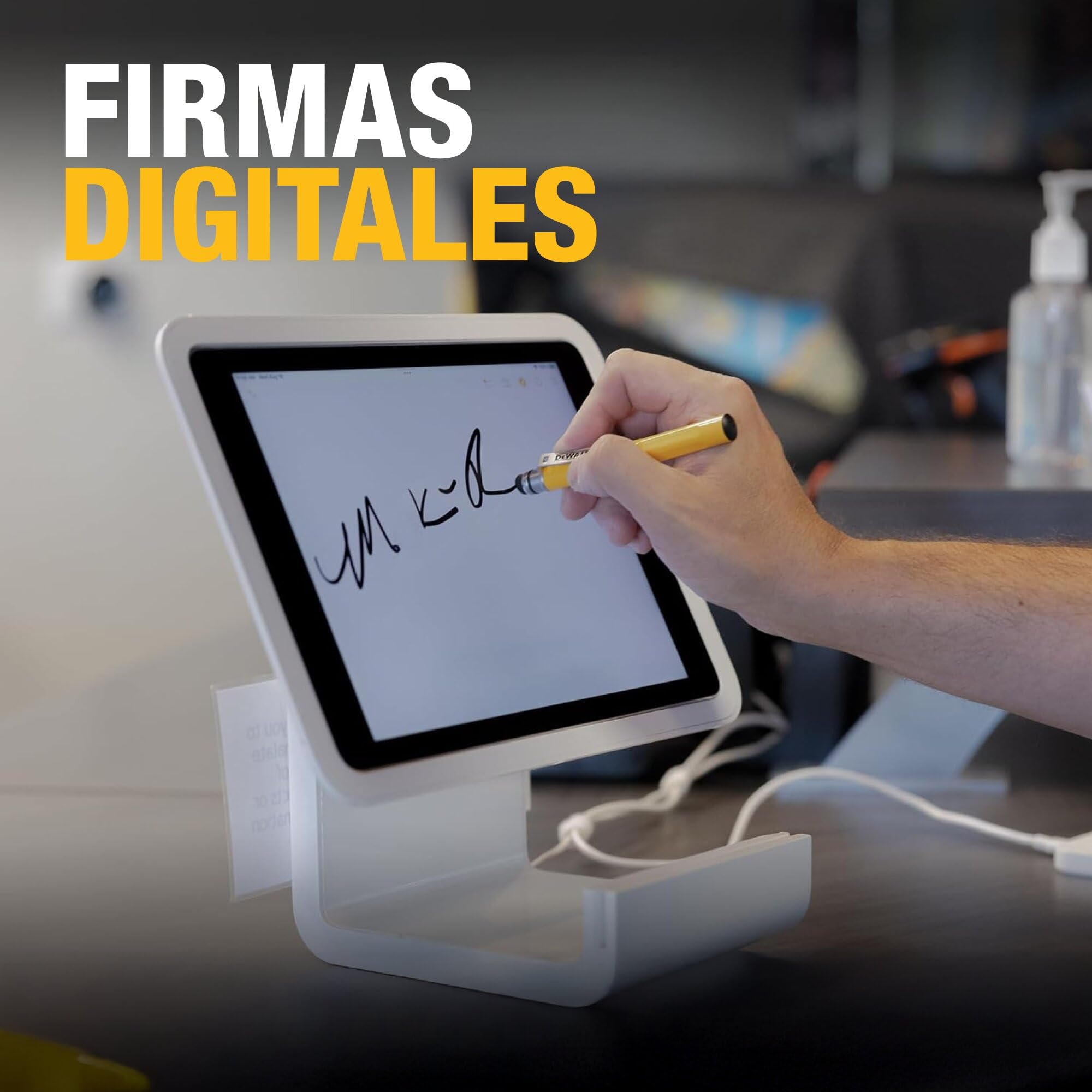 DEWALT Bolígrafo Stylus Mini 3 en 1 Heavy Duty, Lápiz táctil para iPad y iPhone, EDC Touch Screen Pen con Punta táctil y Punta para teclados, Cartucho de Tinta Extra