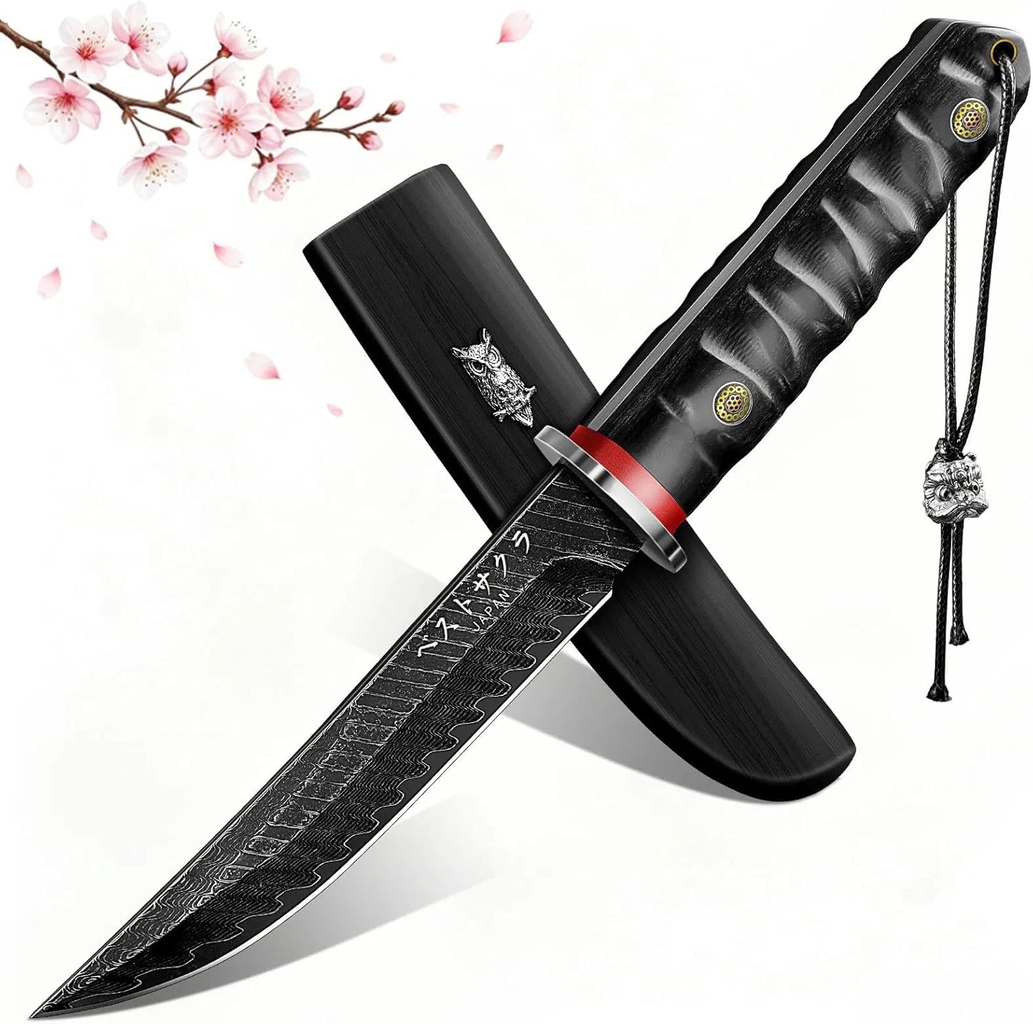 Purple Dragon Japanese Fixed Blade Knife - Ideal Gifts for Men