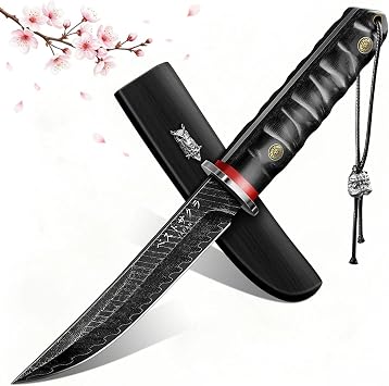 Purple Dragon Japanese Fixed Blade Knife - Ideal Gifts for Men