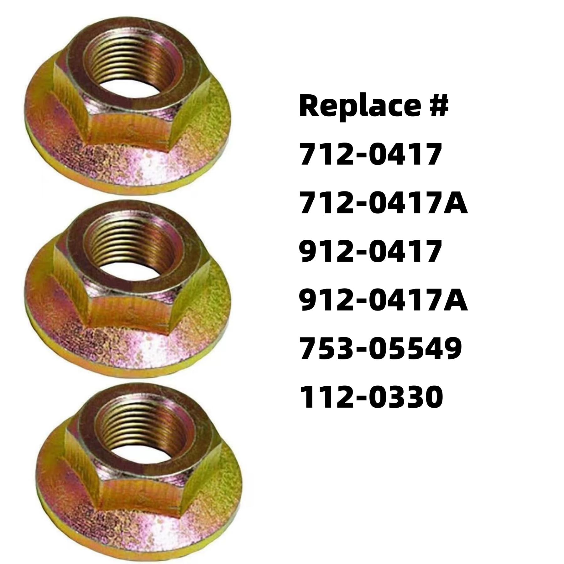 Amazon.com: Spindle Blade Hex Nut 912-0417 912-0417A 712