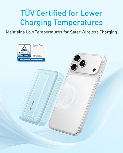 Miniatura 4 de Anker Zolo Magnetic Power Bank, Compact 10,000mAh Wireless Portable Charger with 30W Max Fast Charging, Skin-Friendly and Durable Battery Pack, for