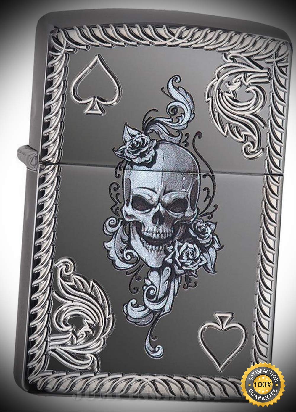 Lighter Spade & Skull Windless 04652 - Premium Windproof Lighter Fluid (Comes Unfilled) - Made in USA!