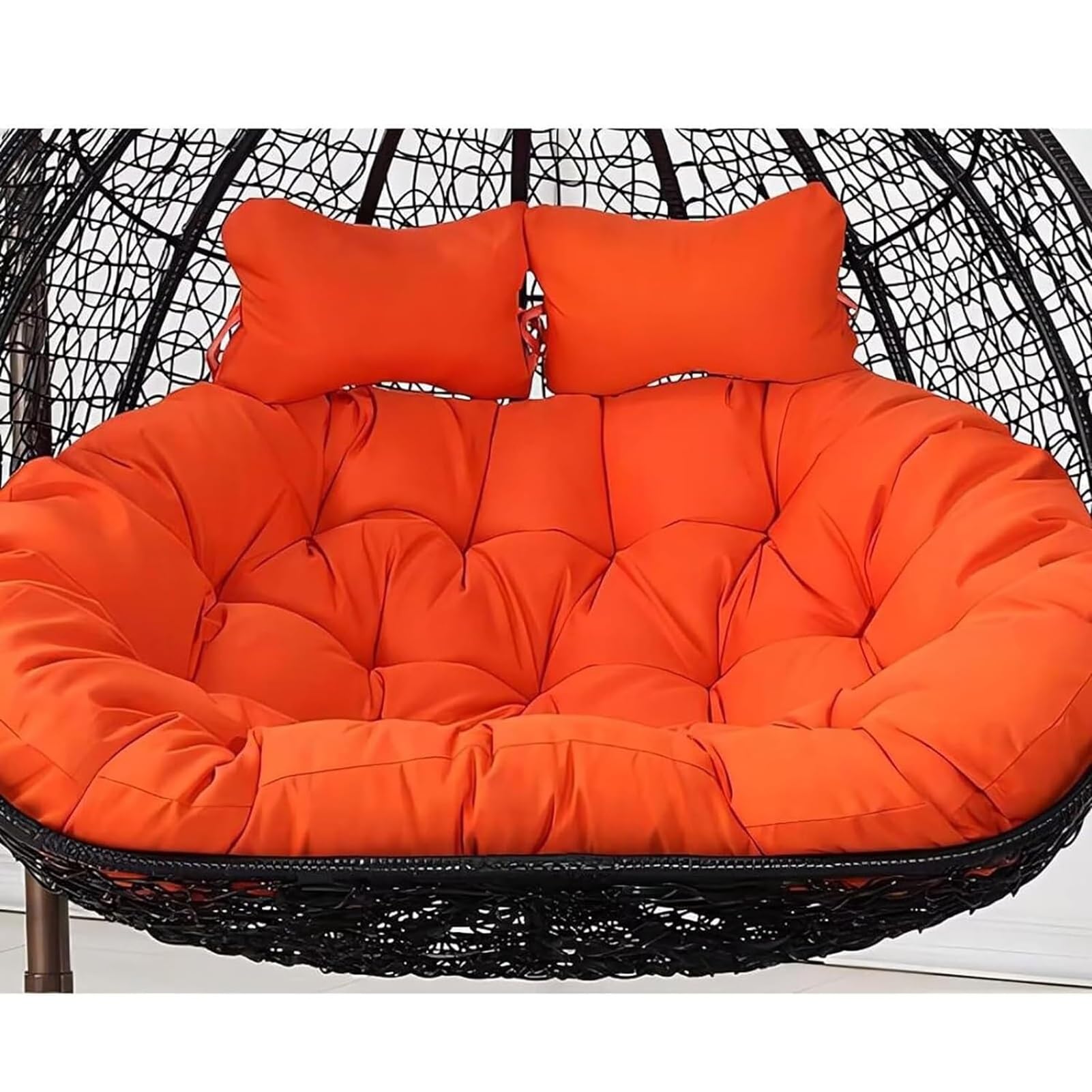 Hanging Egg Chair Cushion - Outdoor Swing Replacement Cushion for Double Basket, Comfortable Hammock Cushion for 2 Persons