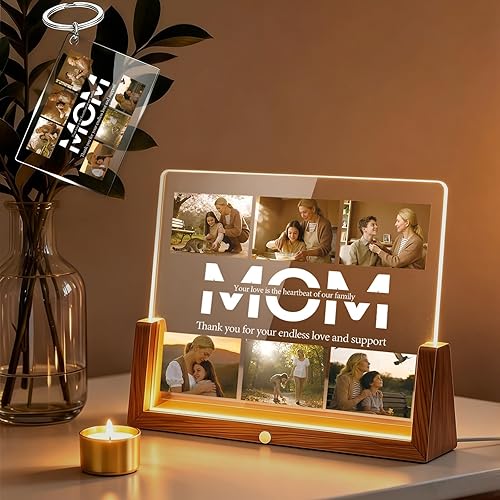 Personalized Gifts for Mom from Daughter Son Kids, Custom Acrylic