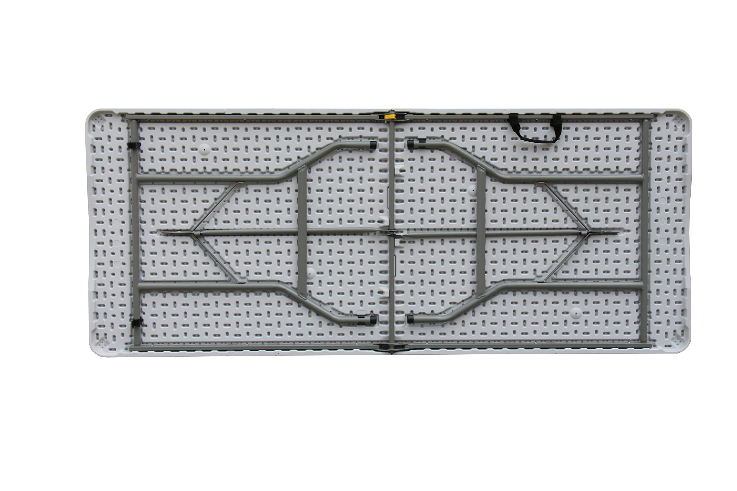 KAMBERG® - Table Pliante 180 x 74 x 74 cm - Rectangulaire Blanche 6/8 Personnes - Table de Jardin - Table de Camping