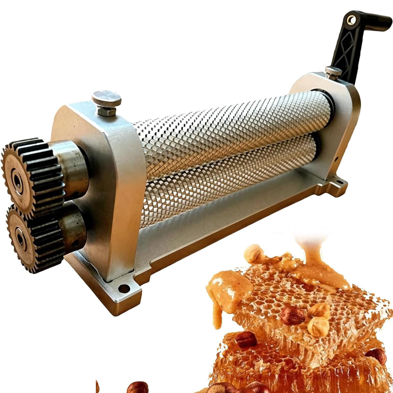 ZXSYYDS Bee Wax Sheet Roller Mills Machine, Manual Beeswax Comb Foundation Roller Mill Machine, 280mm Bee Wax Sheet Roller Mills Machine, for Farm and Home Use 5.4mm