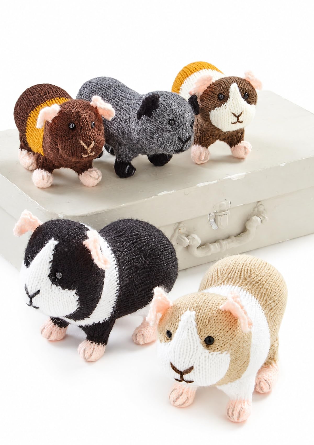 King Cole Double Knit Knitting Pattern for Adult or Baby Guinea Pig Toy (9156)