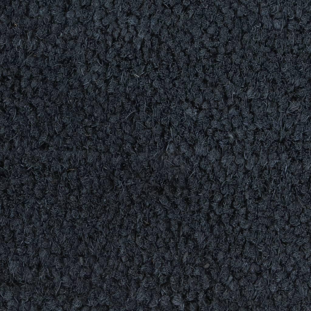Felpudo gris oscuro de fibra de coco 100 x 300 cm con base antideslizante de PVC para interior y exterior, entrada pasillo, terraza, jardín