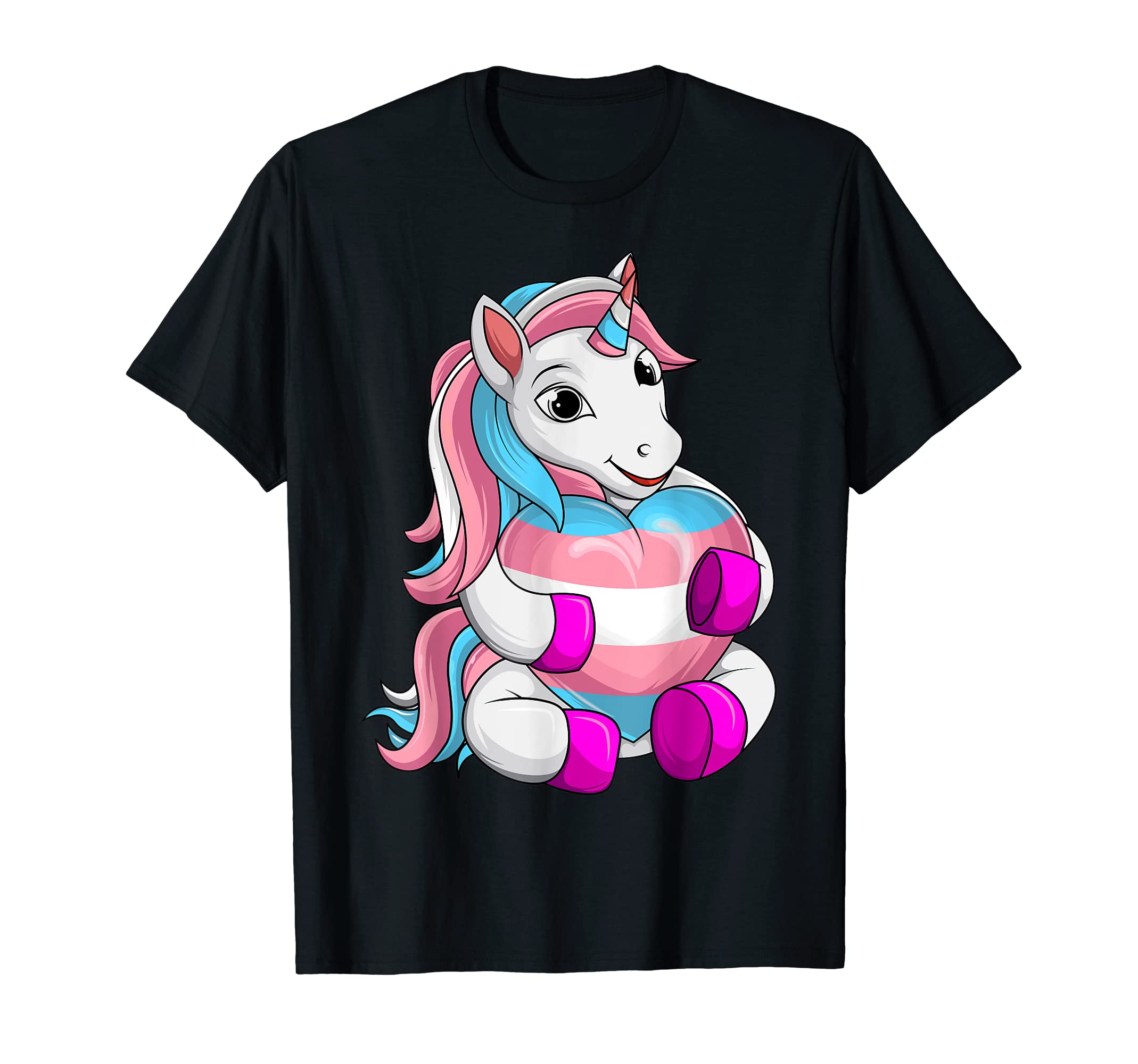 Transgender Stuff & GiftsTransgender Pride Unicorn LGBT Trans Flag T-Shirt
