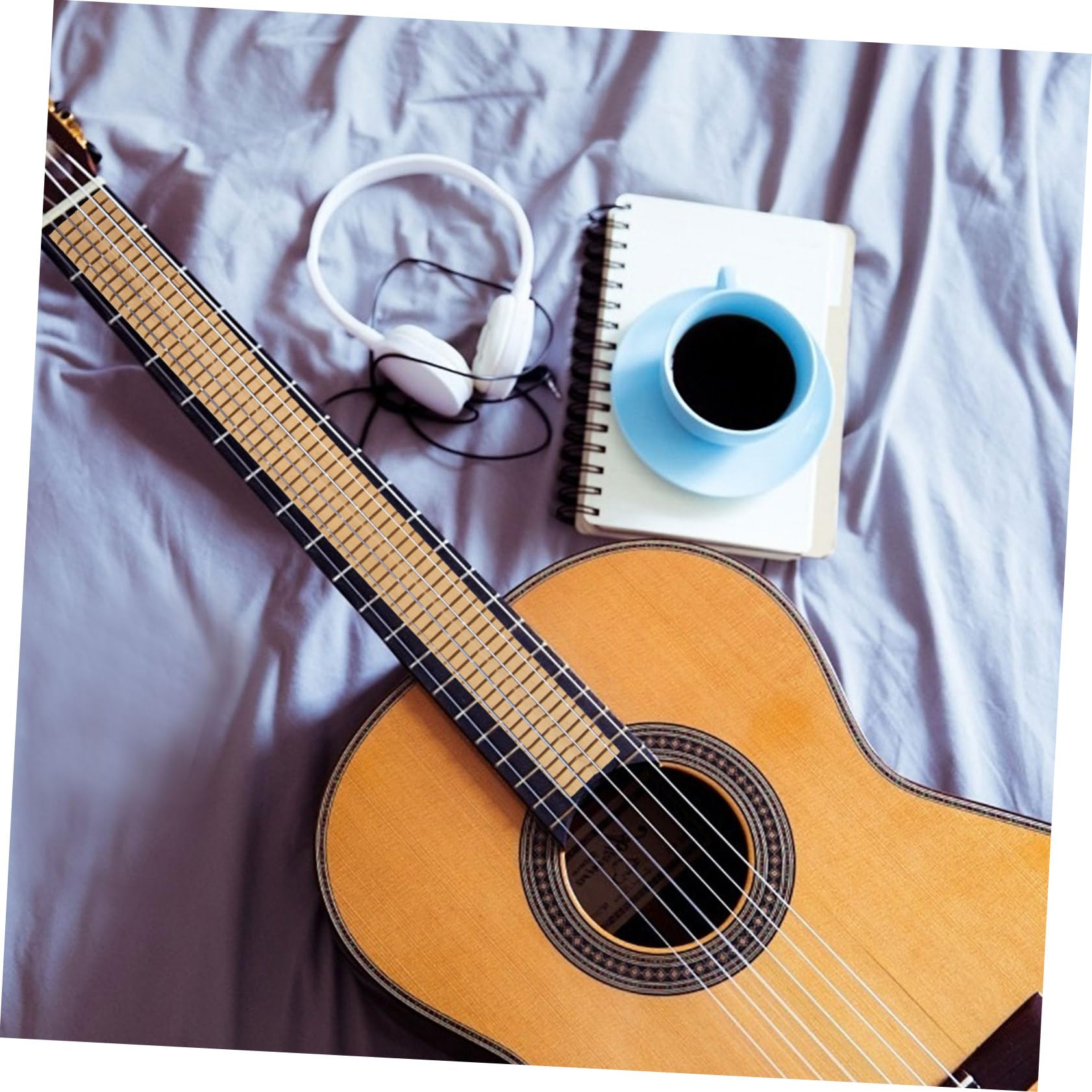 ifundom 8Pcs Guitar Inlay Strips for Acoustic and Classical Guitar Smooth Binding Purfling for Luthier Tools Flexible Edging Strips DIY Projects