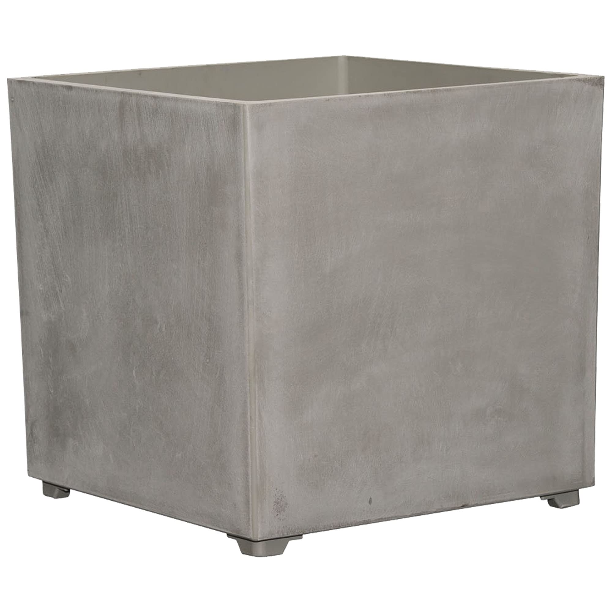 ArtPlast 40 x 40 cm Square Plant Pot without Holes, lightgrey, Pequeño