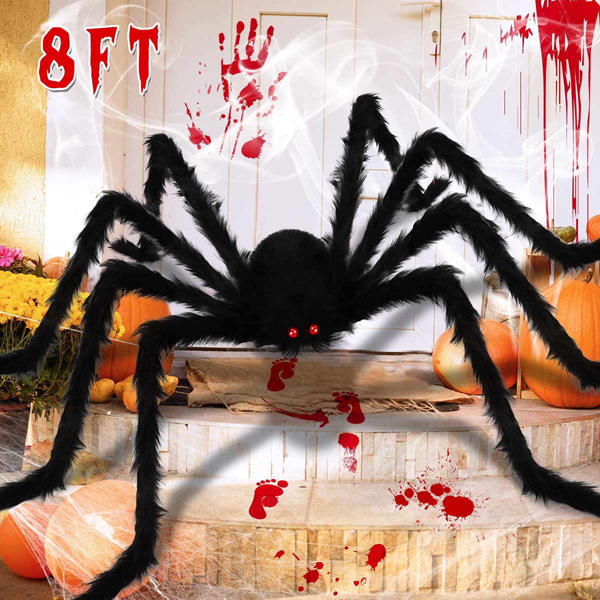 Buy Baisoo 8FT Halloween Spider Decorations, 96 IN Halloween Giant