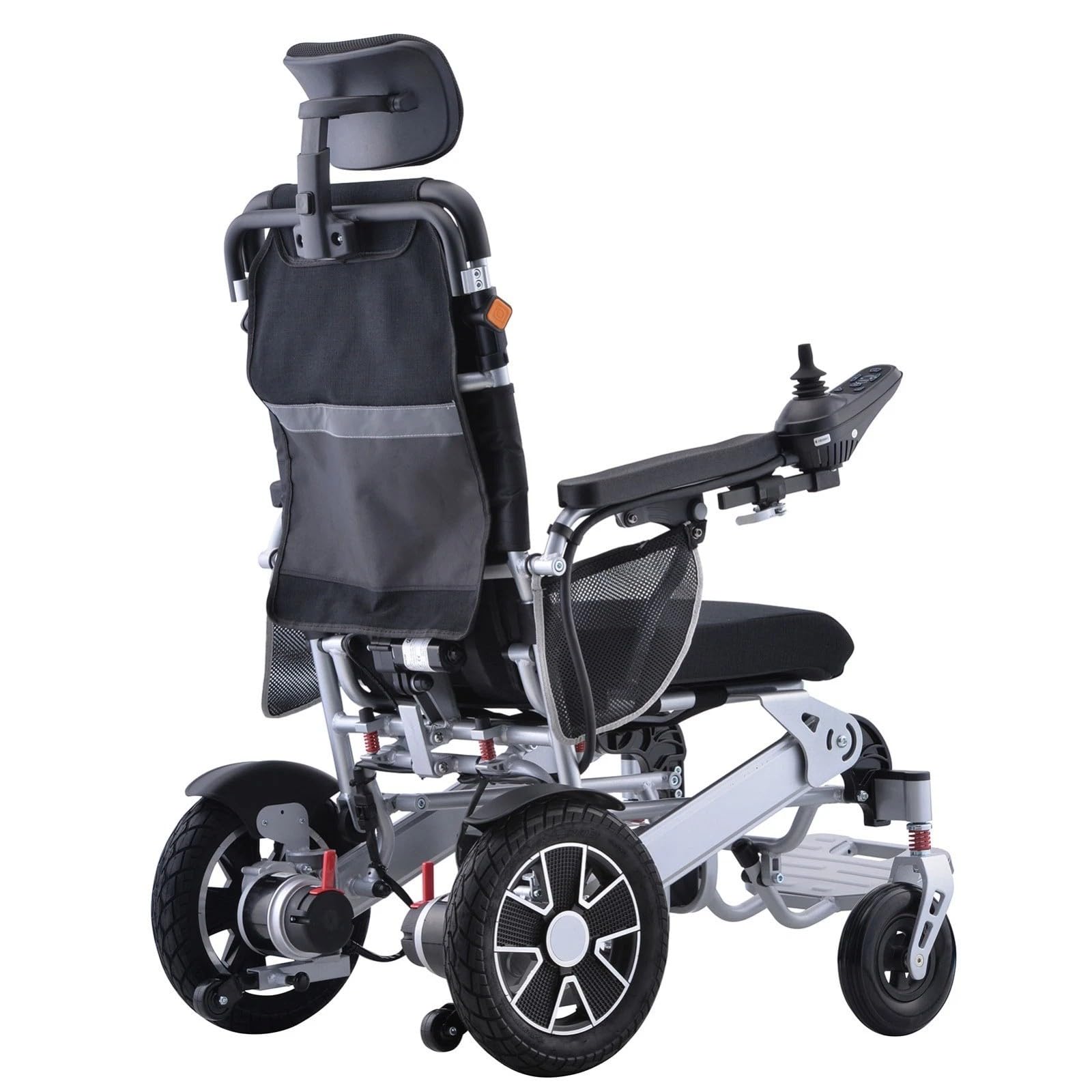 Silla de ruedas eléctrica plegable ligera con respaldo ajustable mando a distancia, ancho del asiento 47 cm, modelo J26R