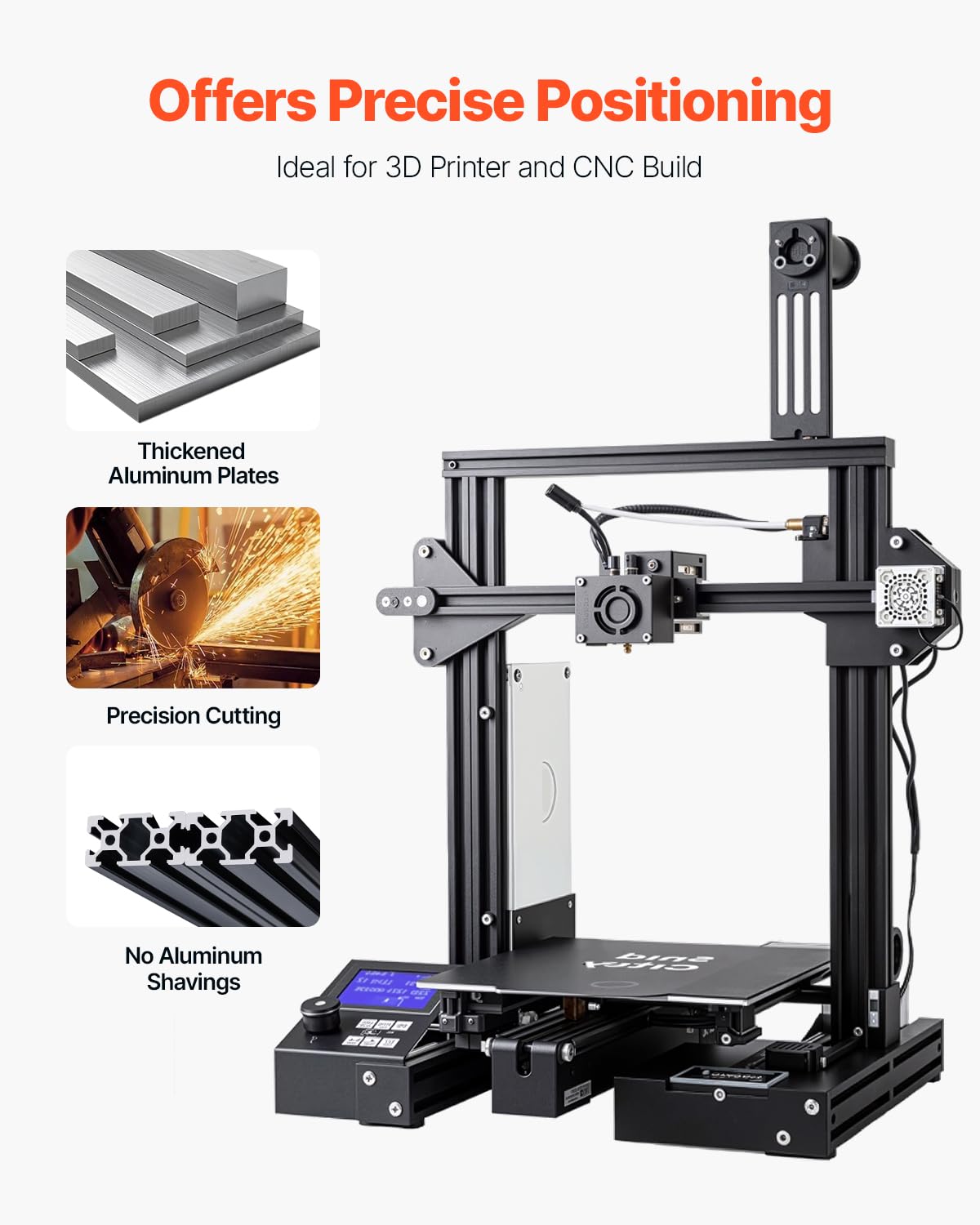 VEVOR 4er Set Aluprofil 1000 mm T-Nut 2040 Aluminium-Strangpressprofil eloxiert Linearschiene Nutenprofil für 3D-Drucker CNC-Maschine DIY