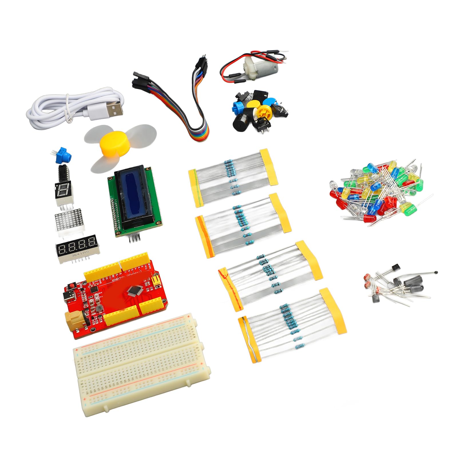 Generic Kit Completo di Programmazione Fai-da-te per Scratch e Mixly con LED e Sensori per Studenti e Hobbisti Plastica ABS