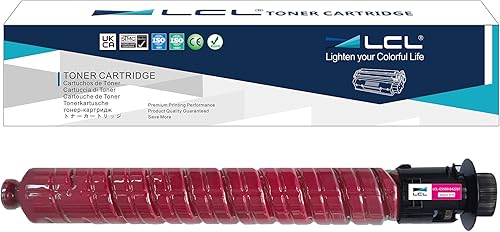 LCL Cartucho de tóner de repuesto compatible para Ricoh 842281 IM C4500 IM C5500 IM C6000 de alto rendimiento (1 unidad, Magenta)