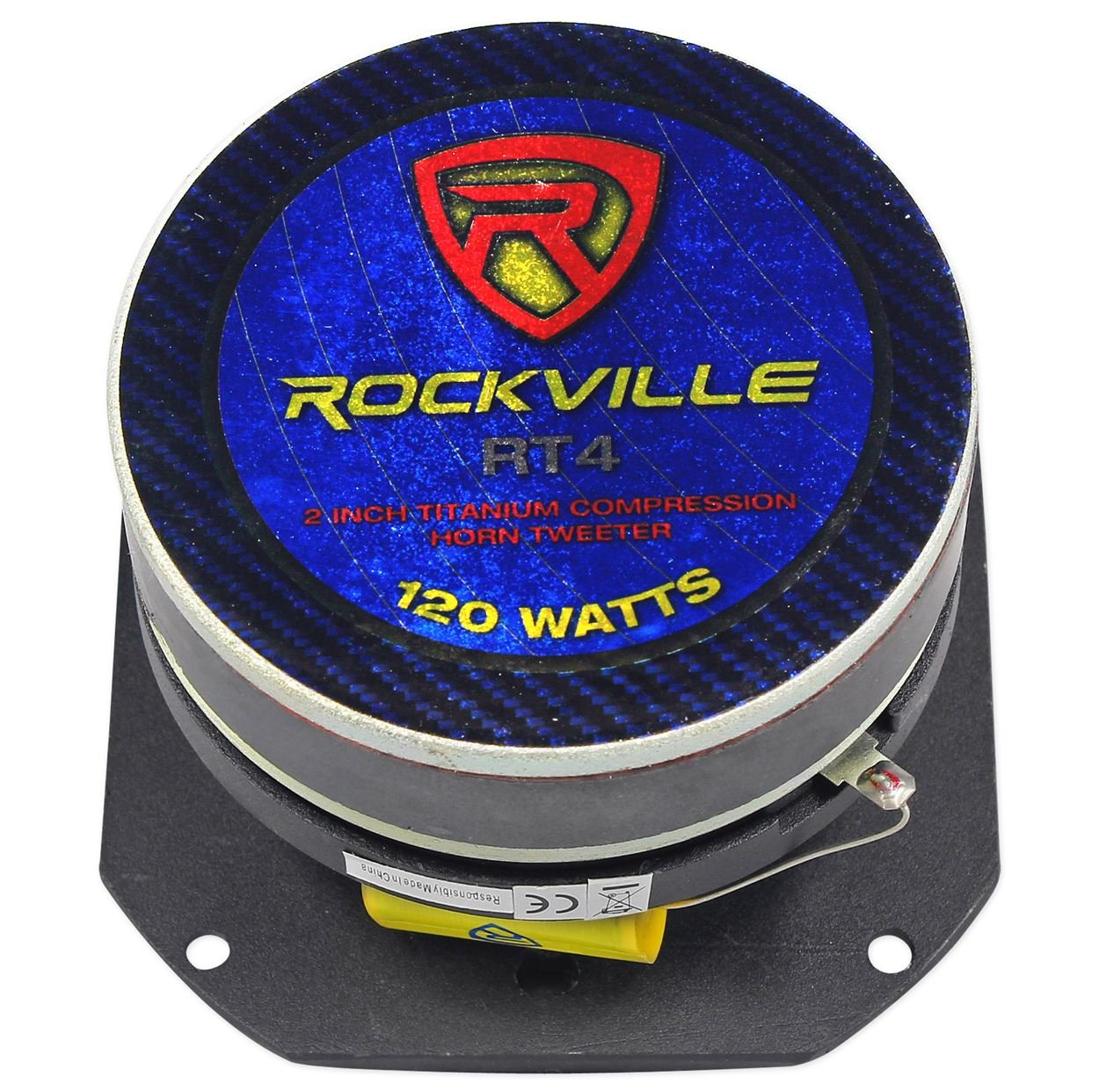 Amazon.com: Rockville RT4 Titanium Compression Horn Tweeter, 2