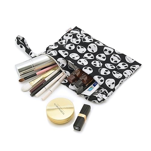 Miniatura 216 de ALVABABY 2 bolsas de pañales de tela para ropa húmeda, reutilizables con dos bolsillos con cremallera, para viajes, playa, piscina, guardería, 01