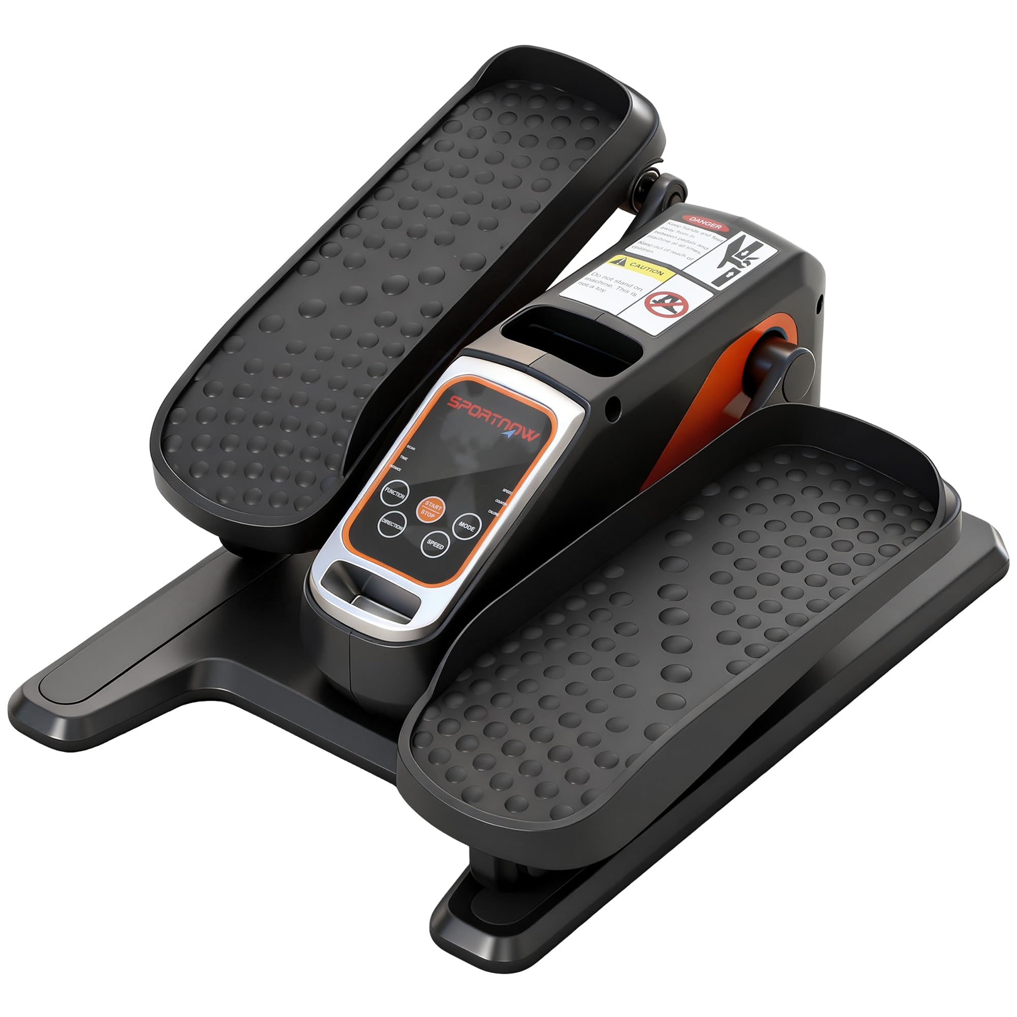 SPORTNOW Mini Ellipsentrainer Elektrische Crosstrainer Untertisch Im Sitzen | Für Zuhause, Leise, Mit LED-Display, Fernbedienung, 12 Geschwindigkeiten, Auto- und Manuellen Modi, Pedaltrainer Senioren