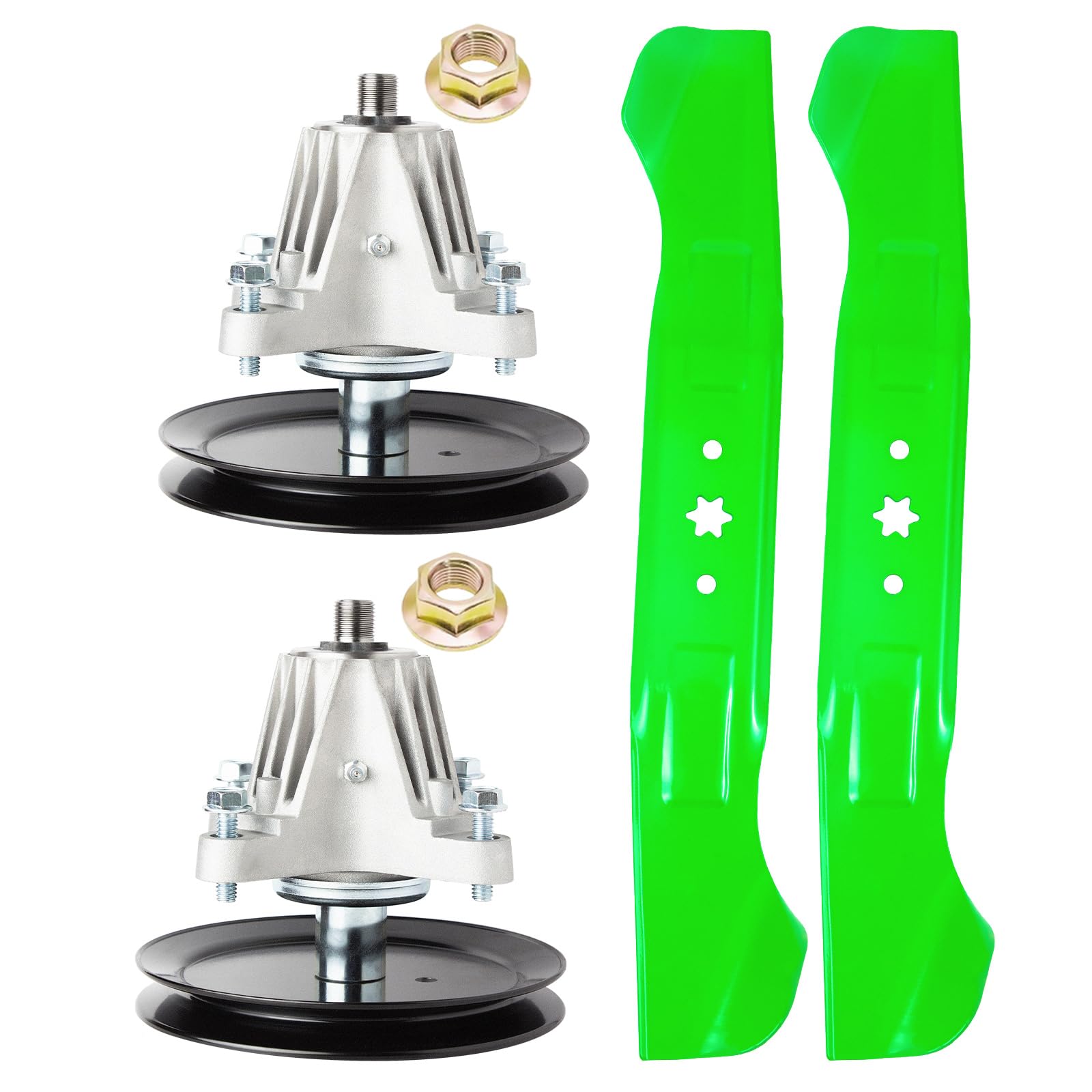 2 918-06977 918-06977A - Conjunto de husillo con Pu Lley sustituye a MTD Cub Ca det 2 Blade 742-04244 742-04290 Compatible con Cub Ca det M TD 942-04244A 742-04244A OCC-7422 -04244