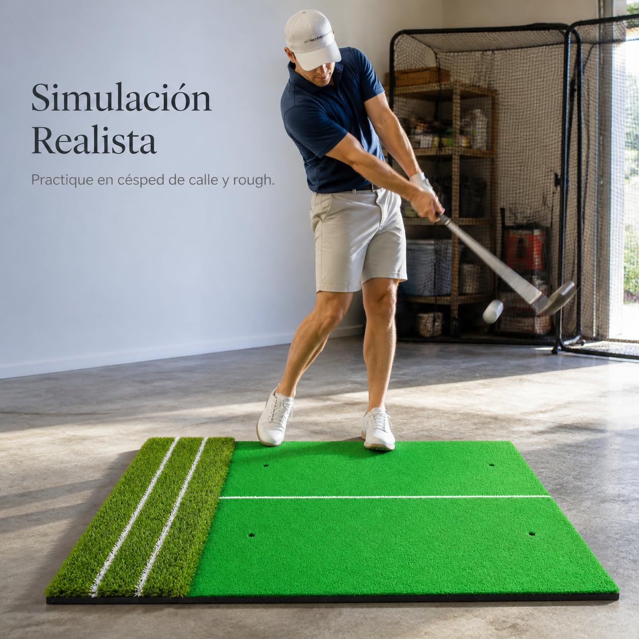 Golf Schlagmatte, Schwungführung, Eva