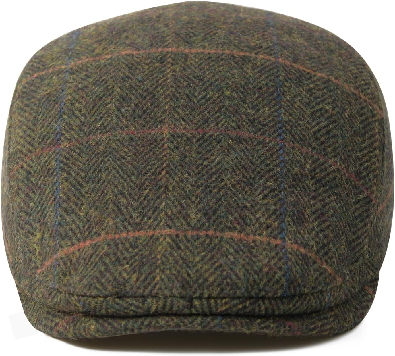 Men Wool Blend Flat Cap Tweed Newsboy Ivy Hat - Image 3
