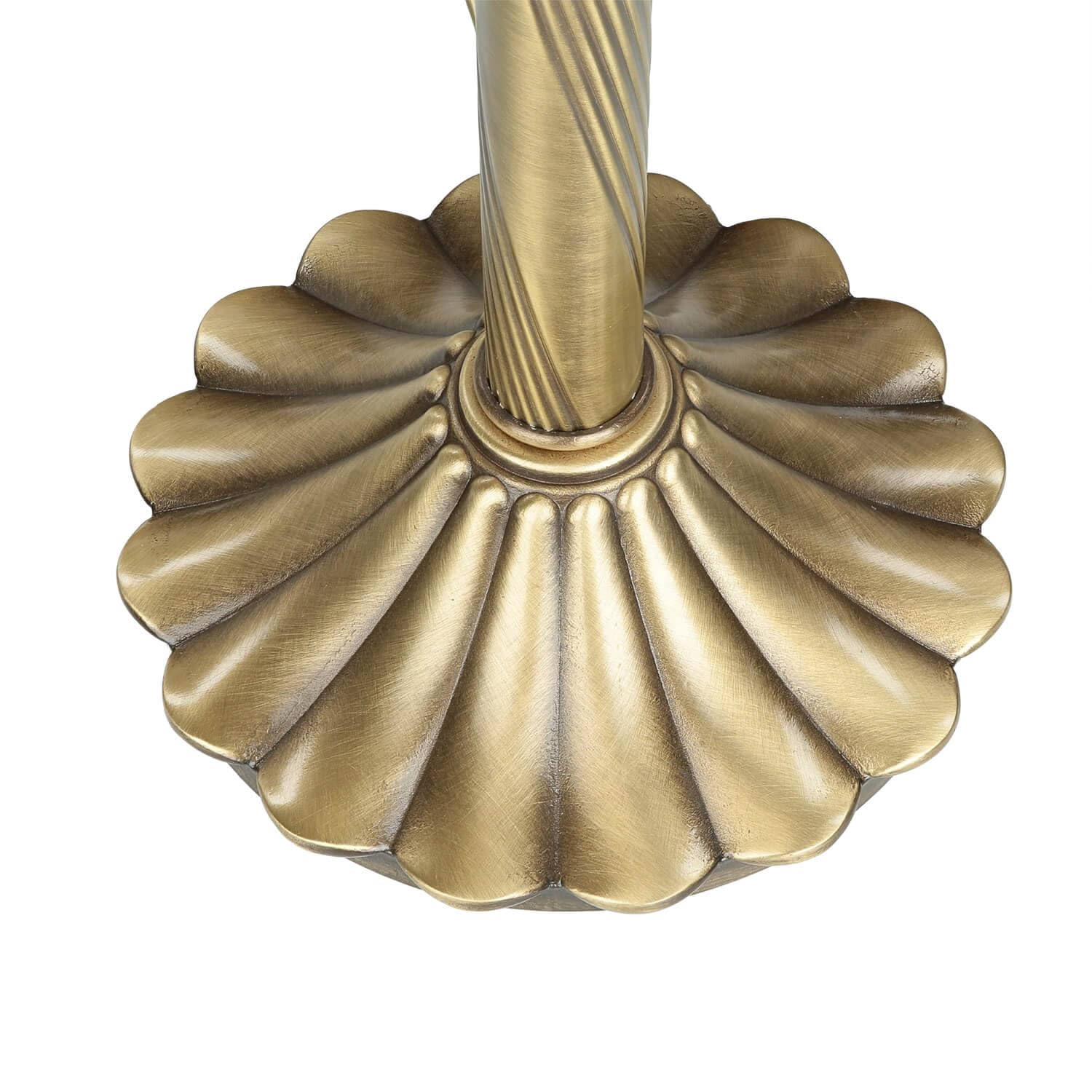 Lampada da tavolo premium ottone vetro in bronzo arancione chiaro camera da letto ufficio 40,5 cm di altezza E27 lampada da tavolo art nouveau da lettura a fungo