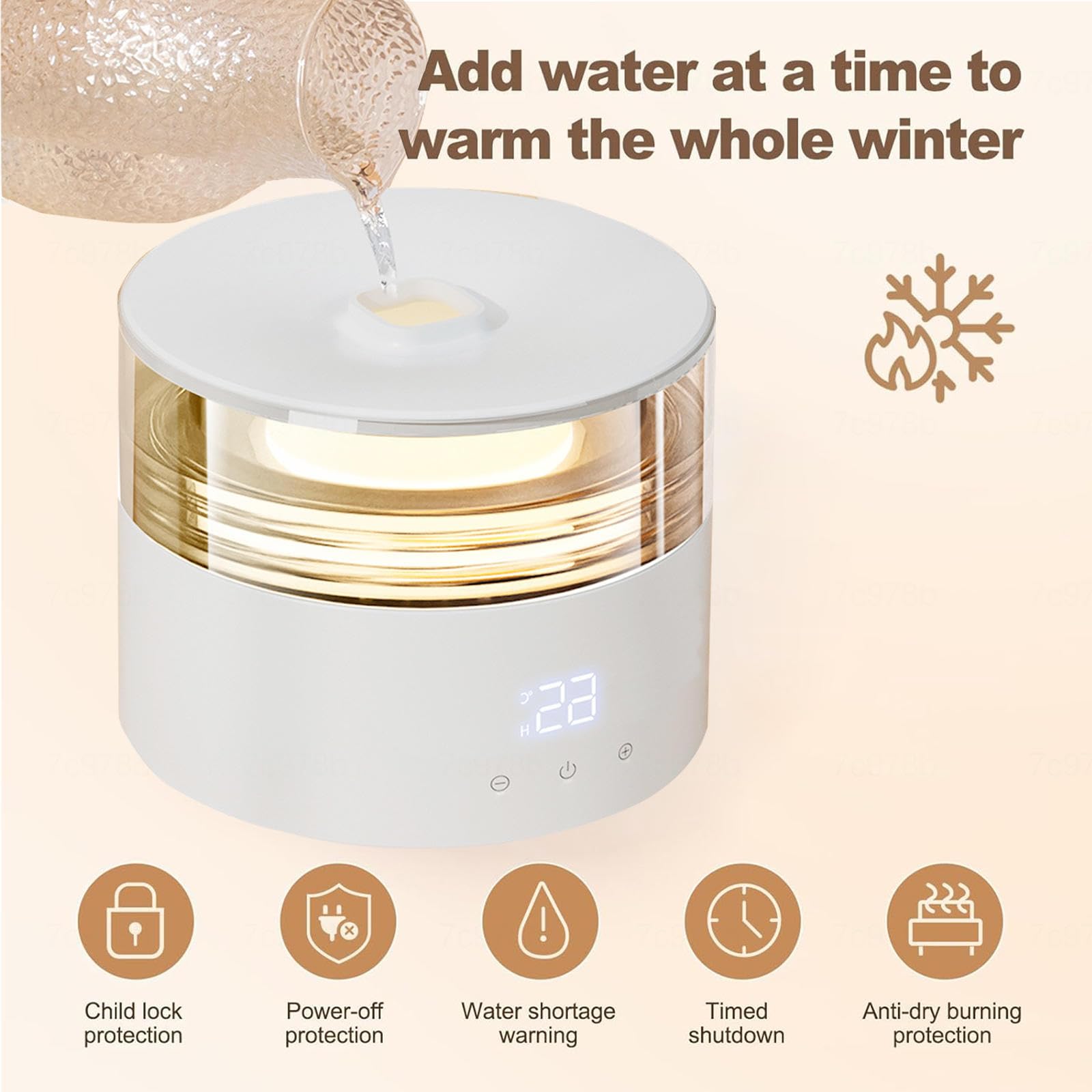 Plomería Calefacción Bajo La Cama, 2 Zonas De Temperatura, 3 Niveles De Temperatura Manta Eléctrica Grande con Protección contra Sobrecalentamiento,Luz Nocturna
