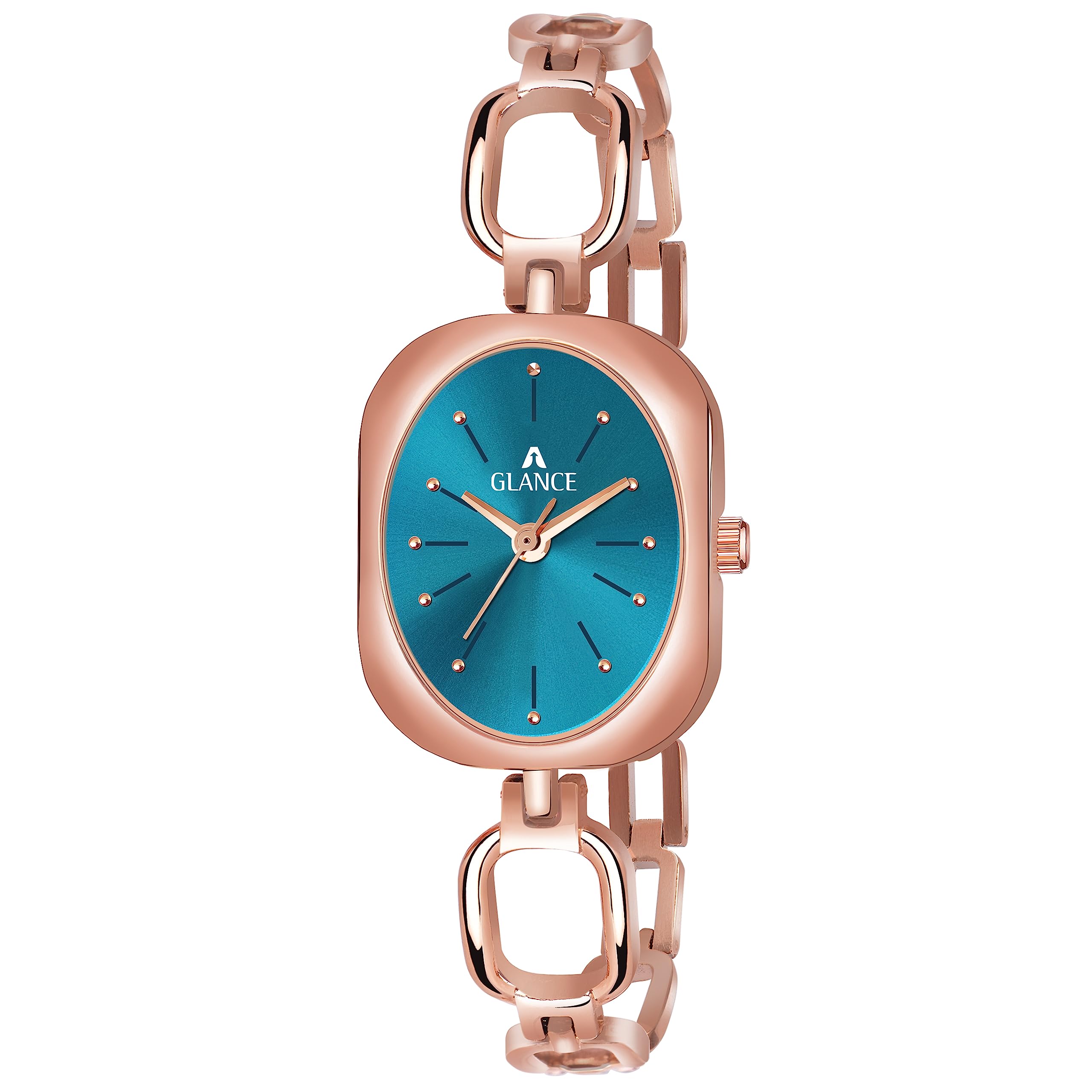 Aglance 2700 BL New Rose Gold Design for Girls ana Women | Dial Metal Watch Bracelet for Women (B0CBX176T2) Amazon Price History, Amazon Price Tracker