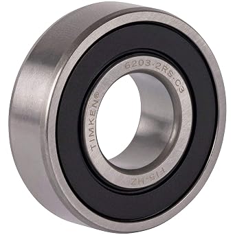 2PACK TIMKEN 6203-2RSC3 17x40x12mm Double Rubber Seal Bearings C3 Clearance Pre-Lubricated and Stable Performance and Cost Effective Bearings
