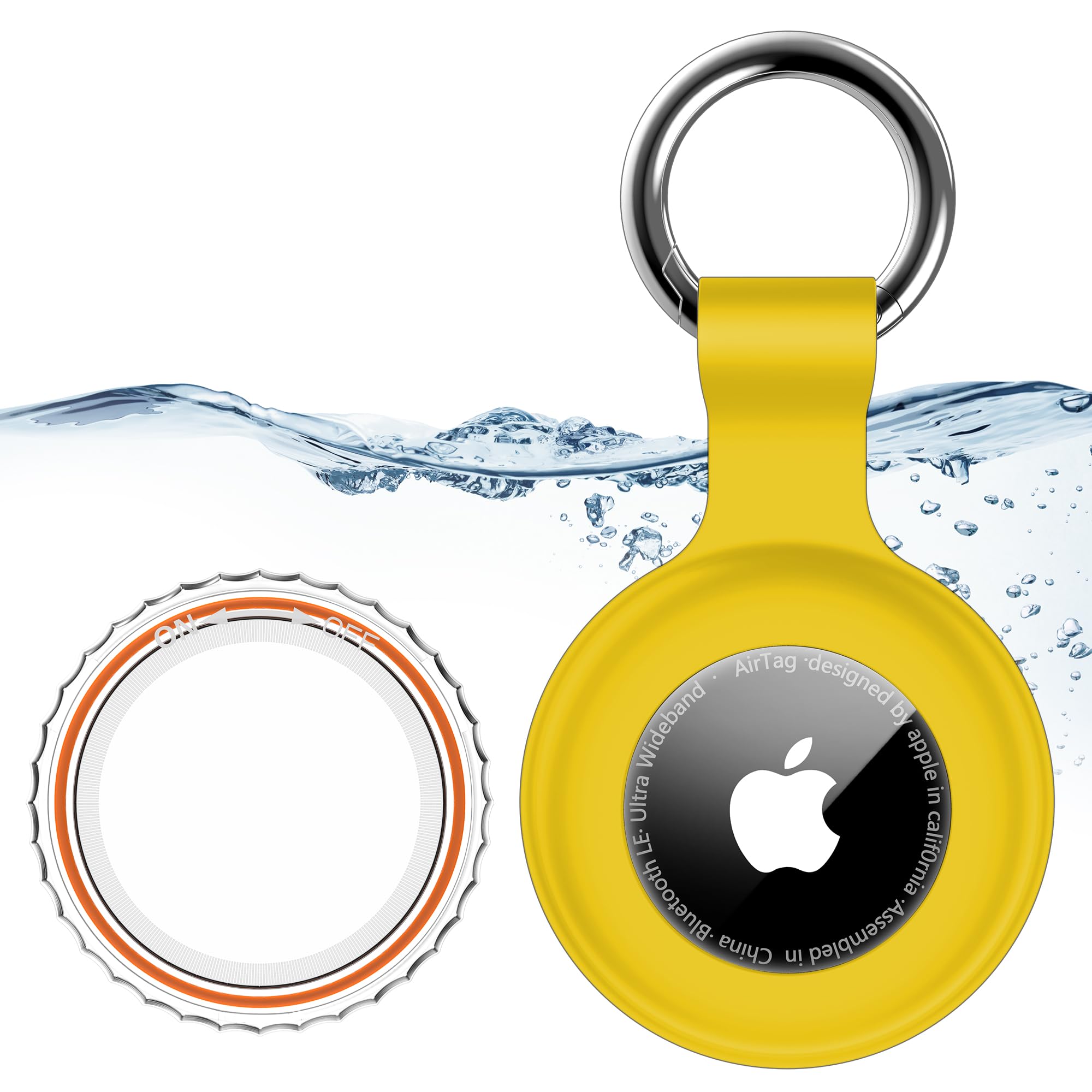 1|2|4Pack for Apple AirTag Holder with Keychain for Air Tag 2nd/1st Gen