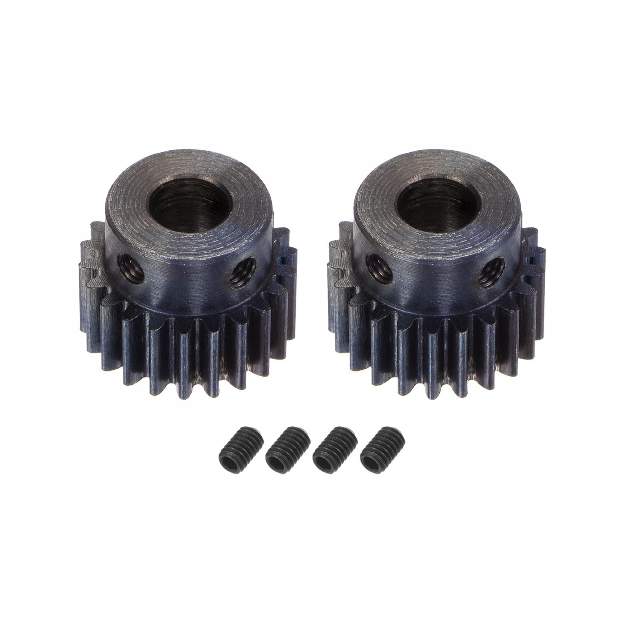 sourcing map 1Mod - Lot de 2 pignons 22T - 8 mm - Alésage de moteur en acier trempé avec marche pour voiture télécommandée et camion