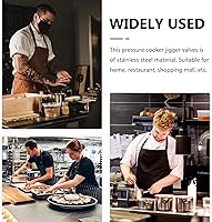 Vista 8 de Válvulas de Jigger de olla a presión universal Válvula de alivio de olla de presión Válvula de escape Válvulas de alivio de olla a presión