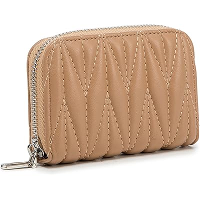 [ルテサ] 財布 レディース カードケース 小銭入れ ミニ財布 コンパクト スキミング防止 無地 おしゃれ (カーキ色)