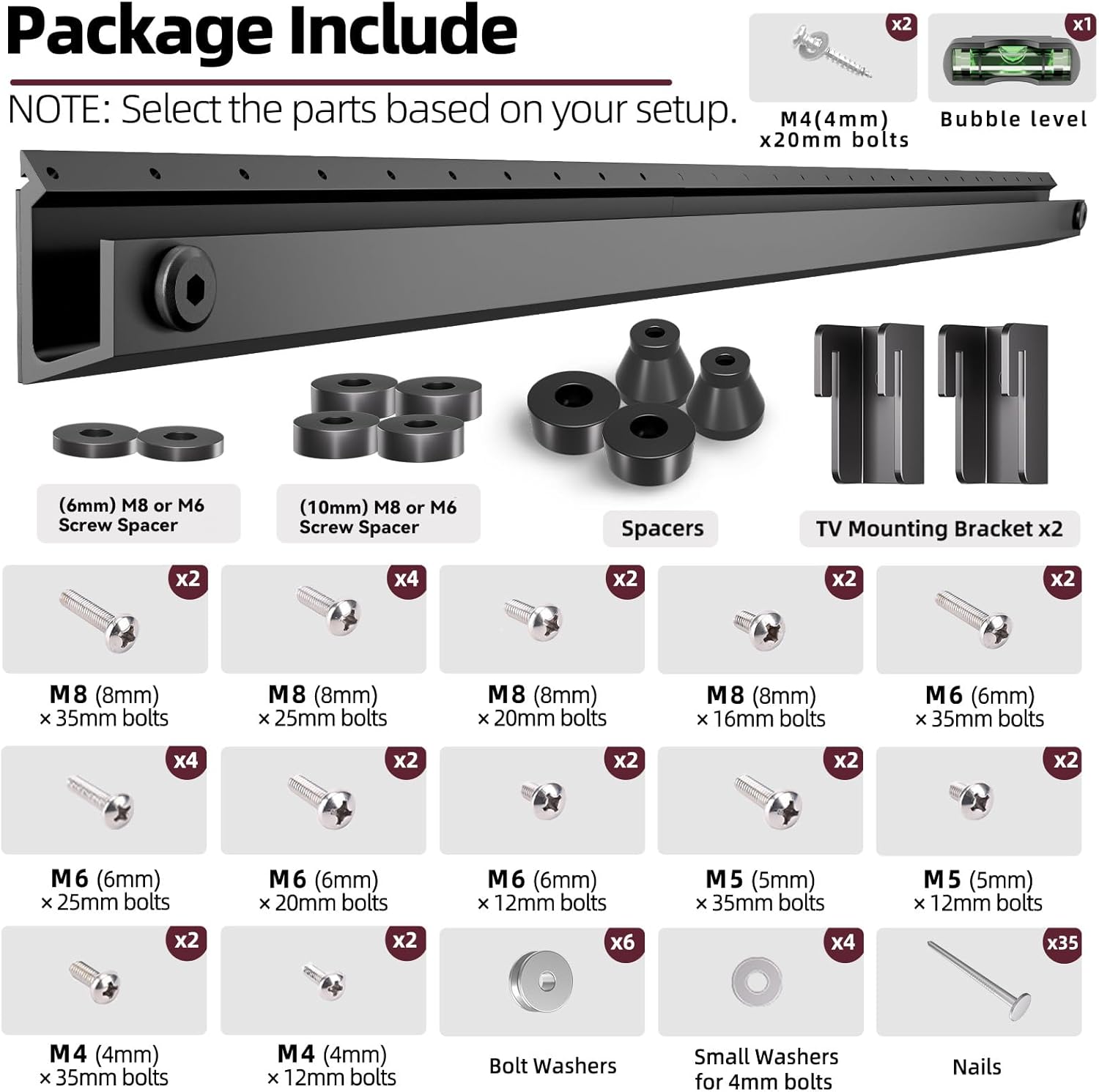 No Stud TV Wall Mount for Drywall 32-75 Inch, No Drill TV Bracket Holds up to 150lbs, Studless TVs Hanger Tilts 5° with Max Vesa 600x400, Low Profile, Tool-Free No Damage Easy Install for Home, Renter