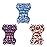ALVABABY 3 Pack Large Swim Diapers, Baby/Toddler/Infant Snap Adjustable Reusable Swimming Diaper Baby Gift for Boy and Girl 3ZSWY40