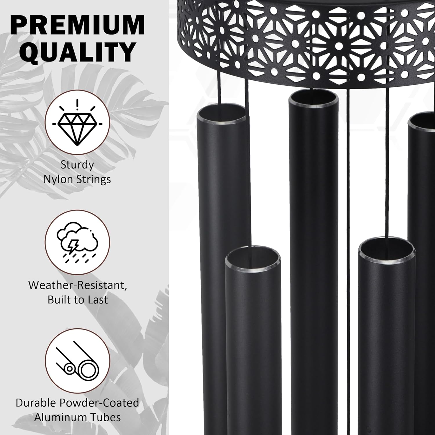 Extra Large Wind Chimes for Outside Deep Tone - 58'' Wind Chimes Outdoor Clearance, Deep Tone Wind Chime, Windchimes Outdoors, Memorial WindChimes, Sympathy Gift, Garden Patio Yard, Home Décor