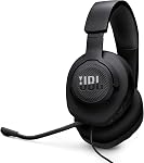 JBL Quantum 100M2 Wired Surround-Aural Gaming Headset With Detachable Omnidirectional Microphone With Mute Option And Memory Foam Ear Cushions Covered With Fabric, Compatible With All Platforms (Black) | Memory Foam Ear Cushions And 3.5mm Plug Work With PC, PlayStation