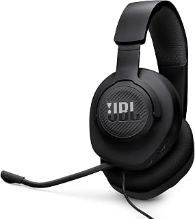 JBL Quantum 100M2 Wired Gaming Headset, Detachable Mic - Black | Memory Foam Ear Cushions And 3.5 Mm Jack Work With PC, PlayStation, Xbox, Nintendo Switch For Immersive PC Gaming Sessions